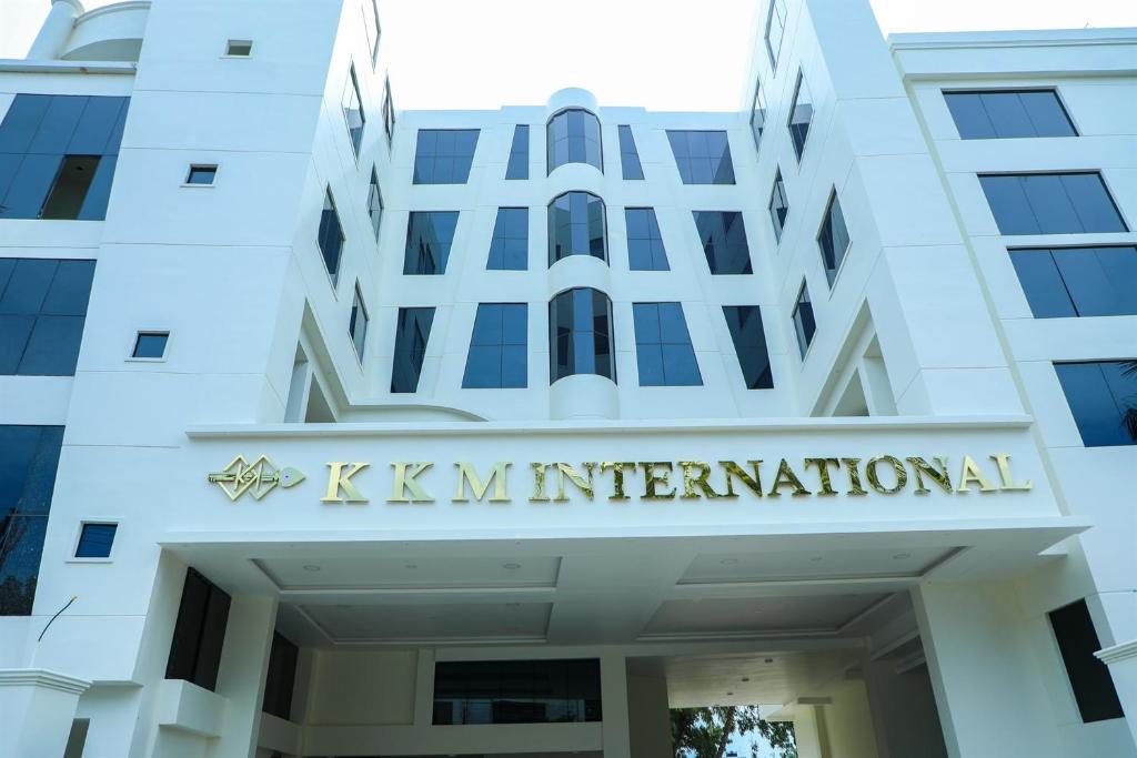 a view of the k k international building at KKM International kk in Kanyakumari