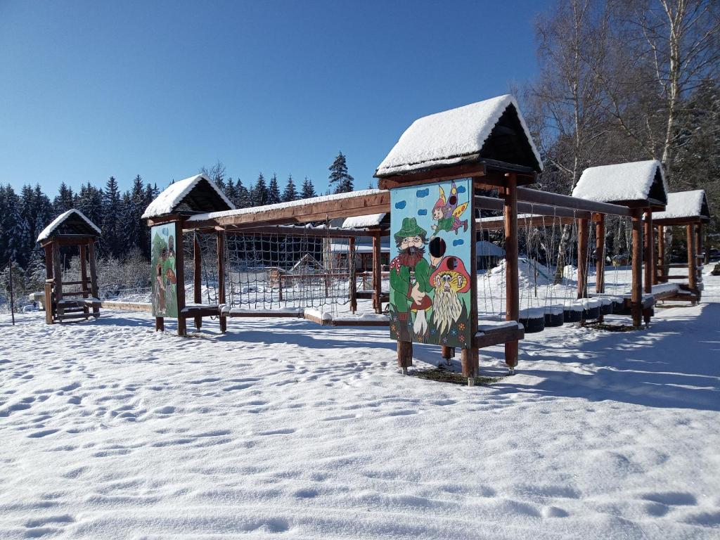 Penzion Šumavous v zimě