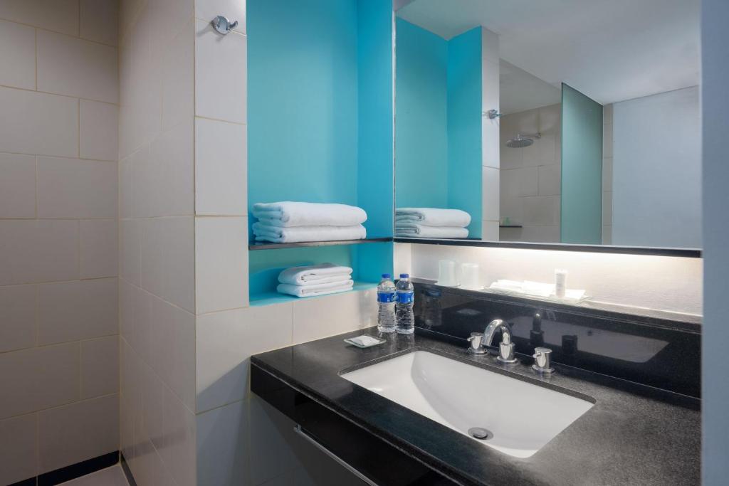 Koupelna v ubytování Hotel Santika Bogor