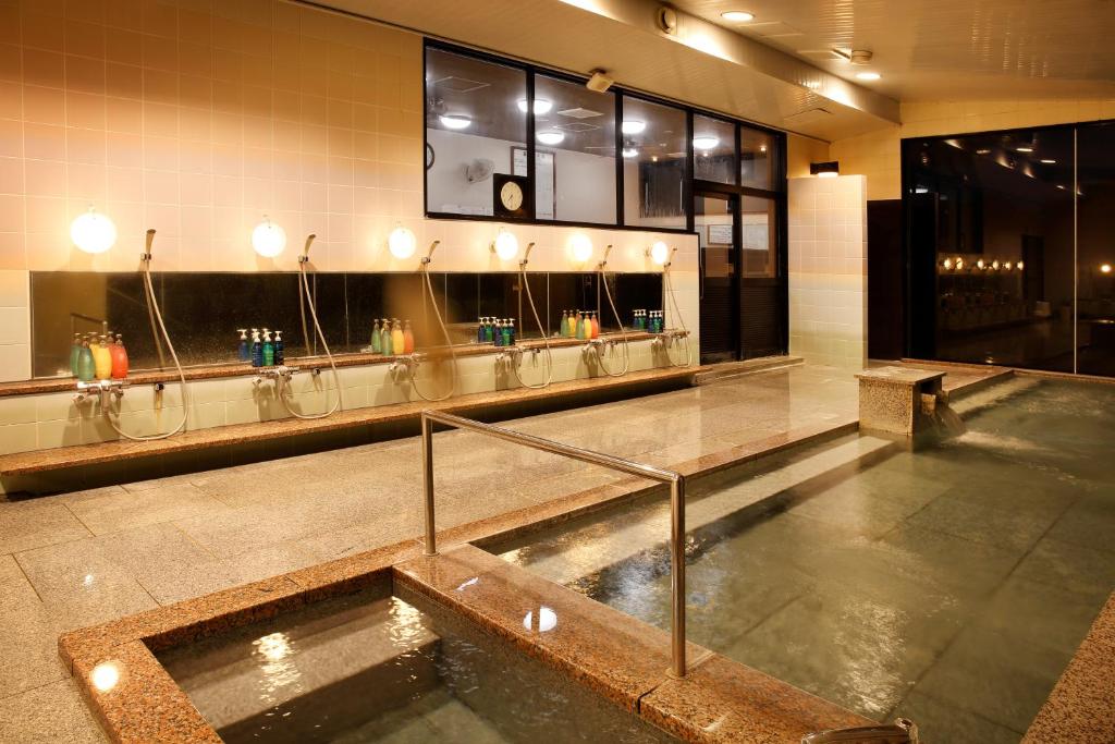 Bazén v ubytování Hotel Jogakura nebo v jeho okolí