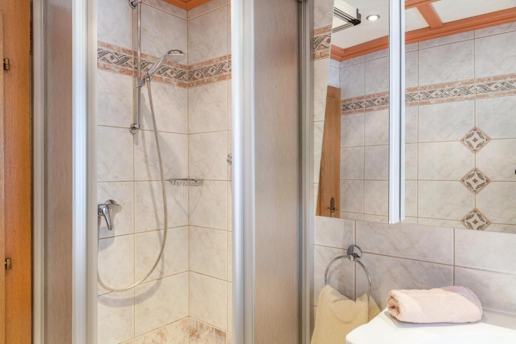 Koupelna v ubytování Gästehaus Gisela 2