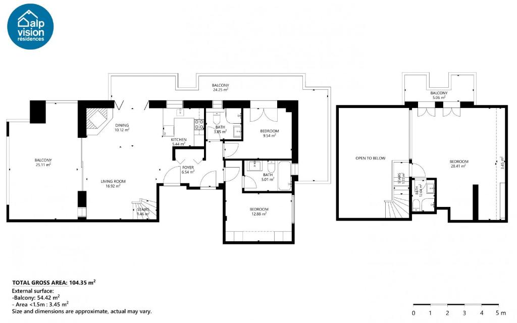 Terrasses du Paradis 7A LUXE & CENTER apart 8 pers - Resim 25