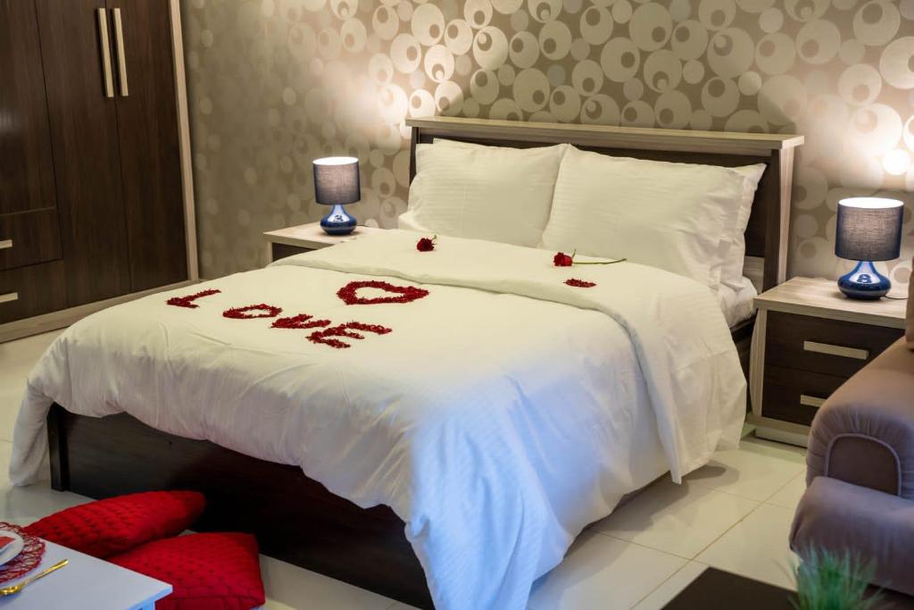 Postel nebo postele na pokoji v ubytování Aryaf hostel
