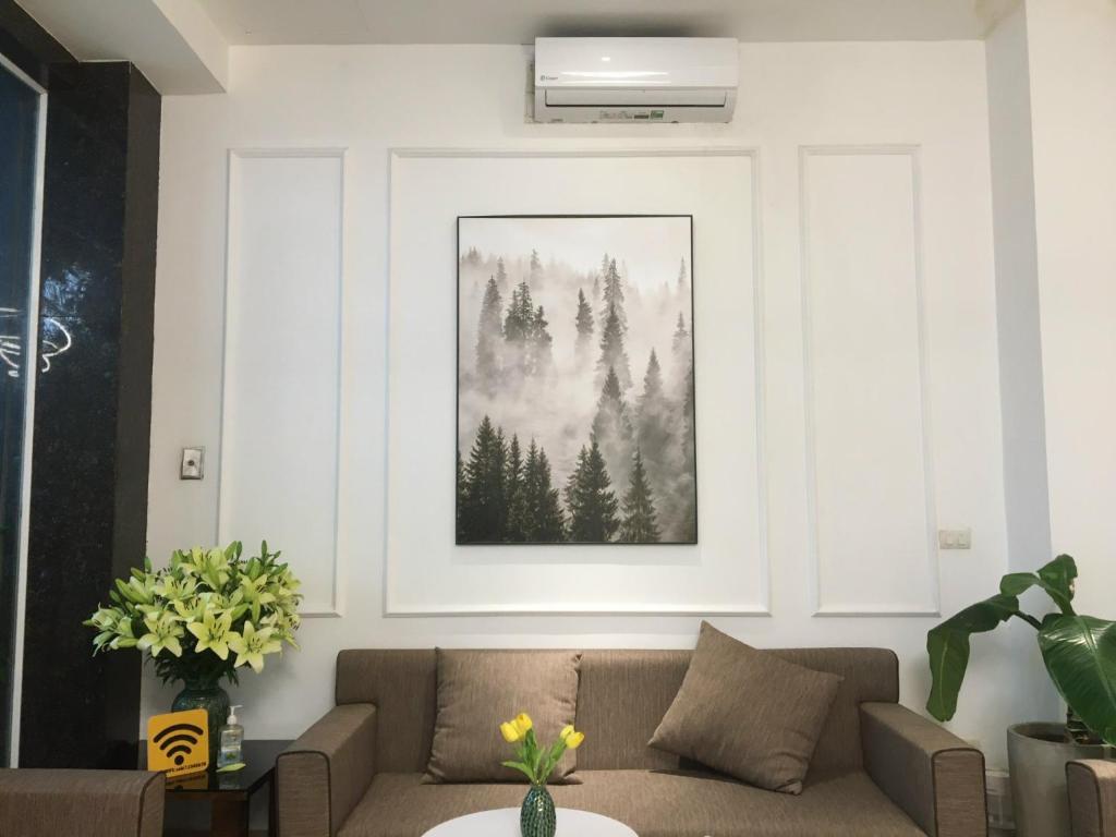 Posezení v ubytování Keypad Hotel - 28 Dịch Vọng Hậu