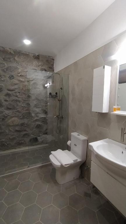 Koupelna v ubytování Hotel Lamish
