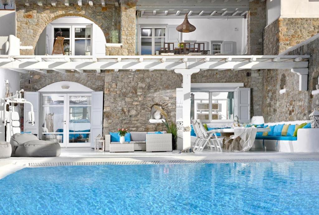 Bazén v ubytovaní Luxurious Villa in Mykonos with Pool alebo v jeho blízkosti
