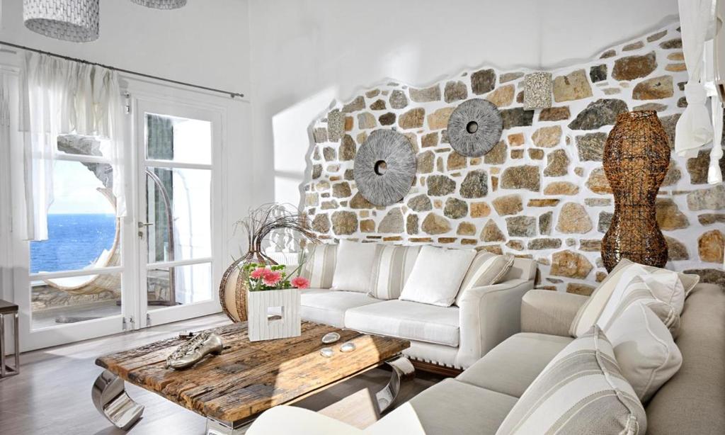 Posedenie v ubytovaní Luxurious Villa in Mykonos with Pool