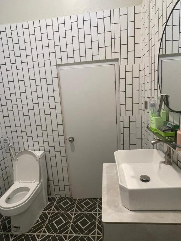 Koupelna v ubytování Bun Homestay