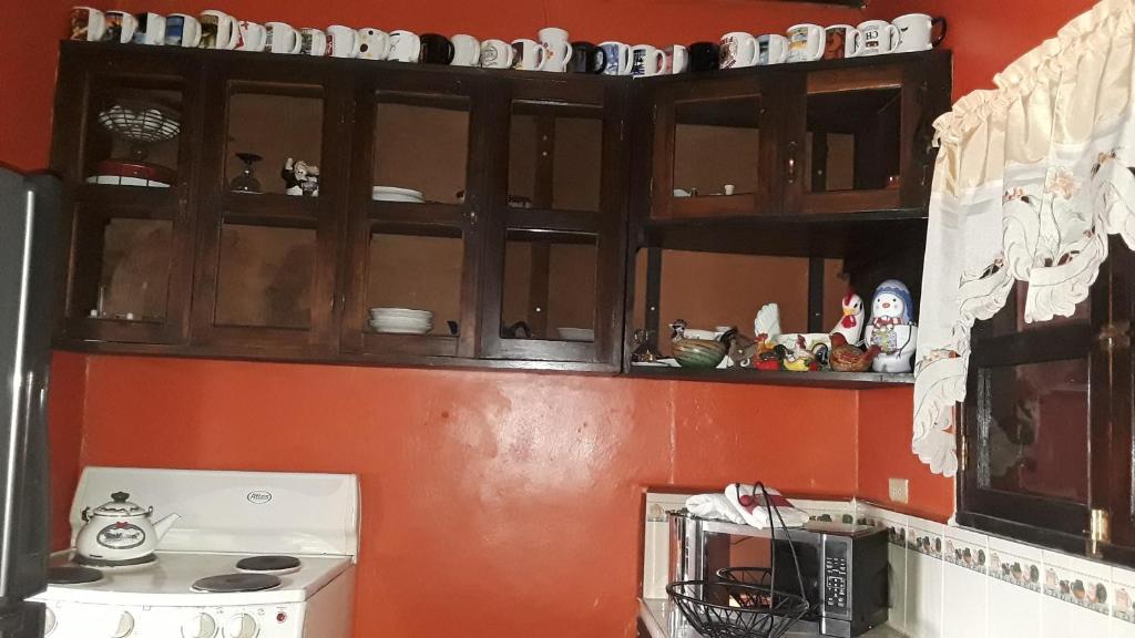 Kuchyň nebo kuchyňský kout v ubytování HOTEL EL ALMENDRO