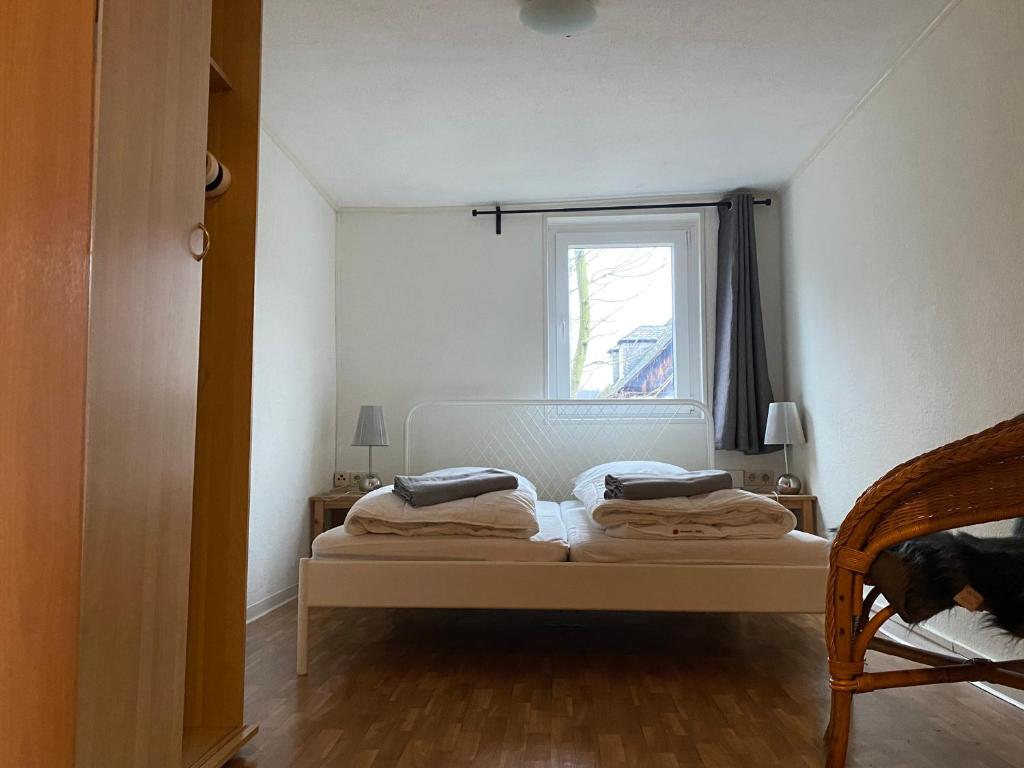Postel nebo postele na pokoji v ubytování Haus Bornstein