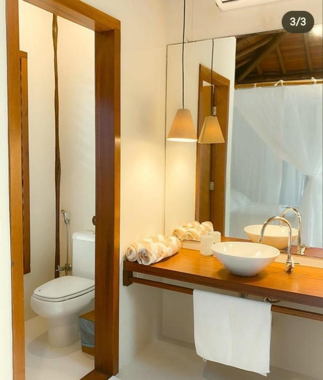 Koupelna v ubytování Camauí Hotel