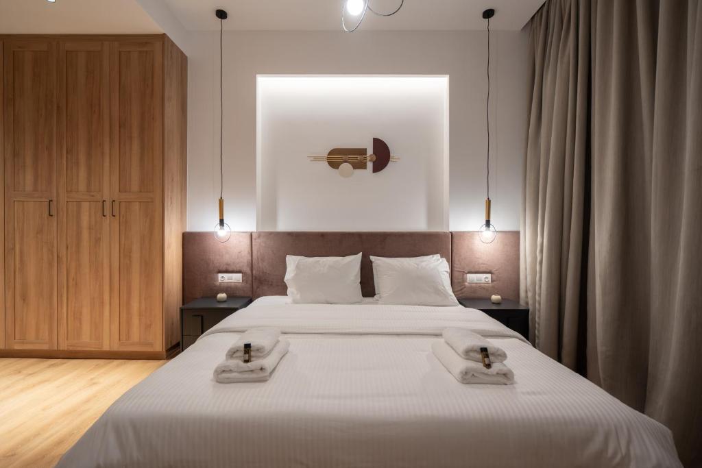 Posteľ alebo postele v izbe v ubytovaní Upscale Athens Luxury Penthouse