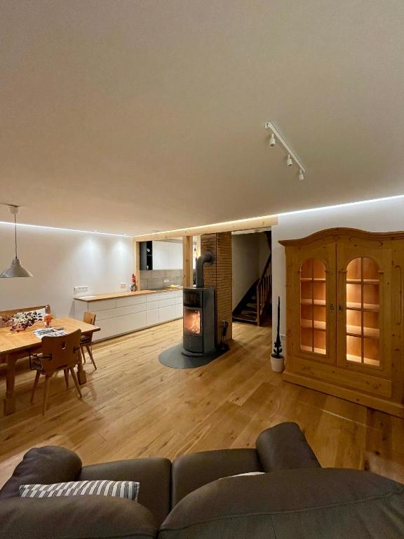 Posezení v ubytování Ferienhaus Fuchseck