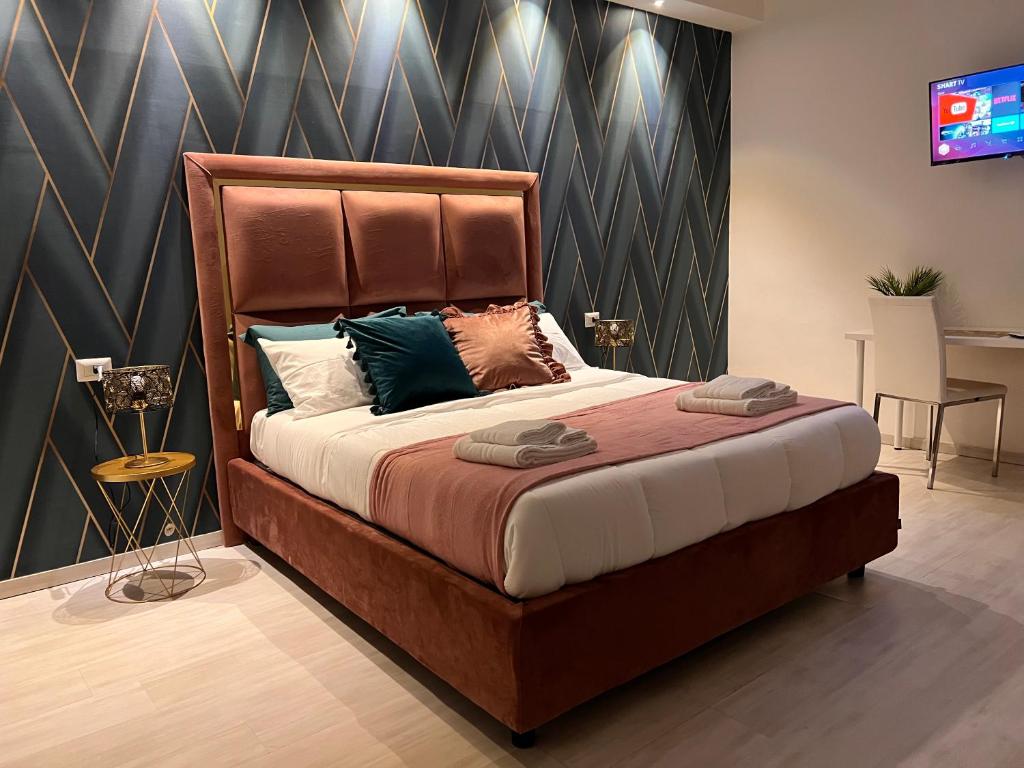 Posteľ alebo postele v izbe v ubytovaní Airport Luxury Rooms
