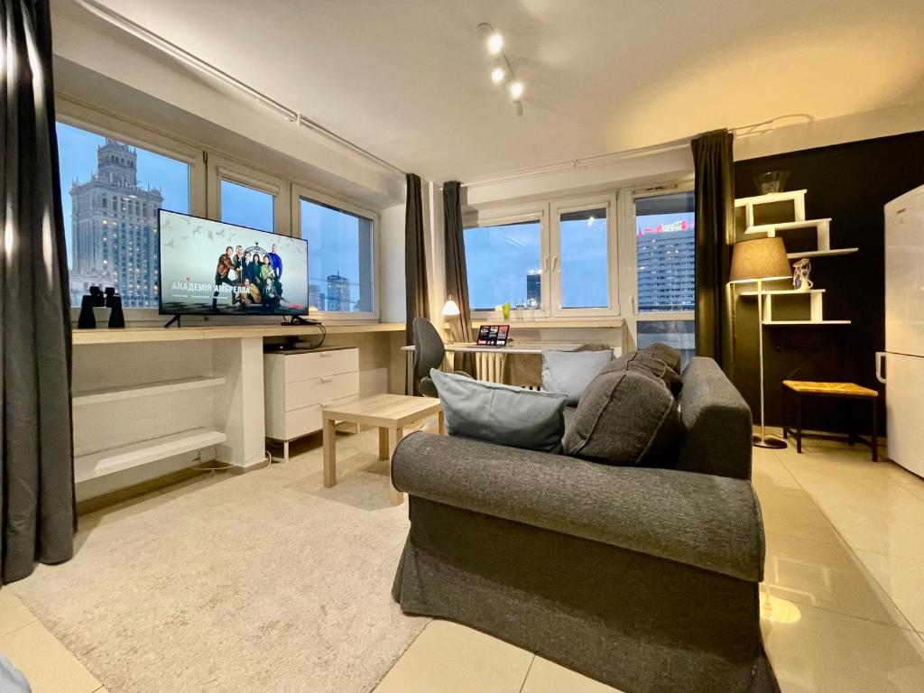 Posedenie v ubytovaní SAWA Apartment 2xMetro WiFi 500 Mbs 50’TV Netflix HBO AppleTV+