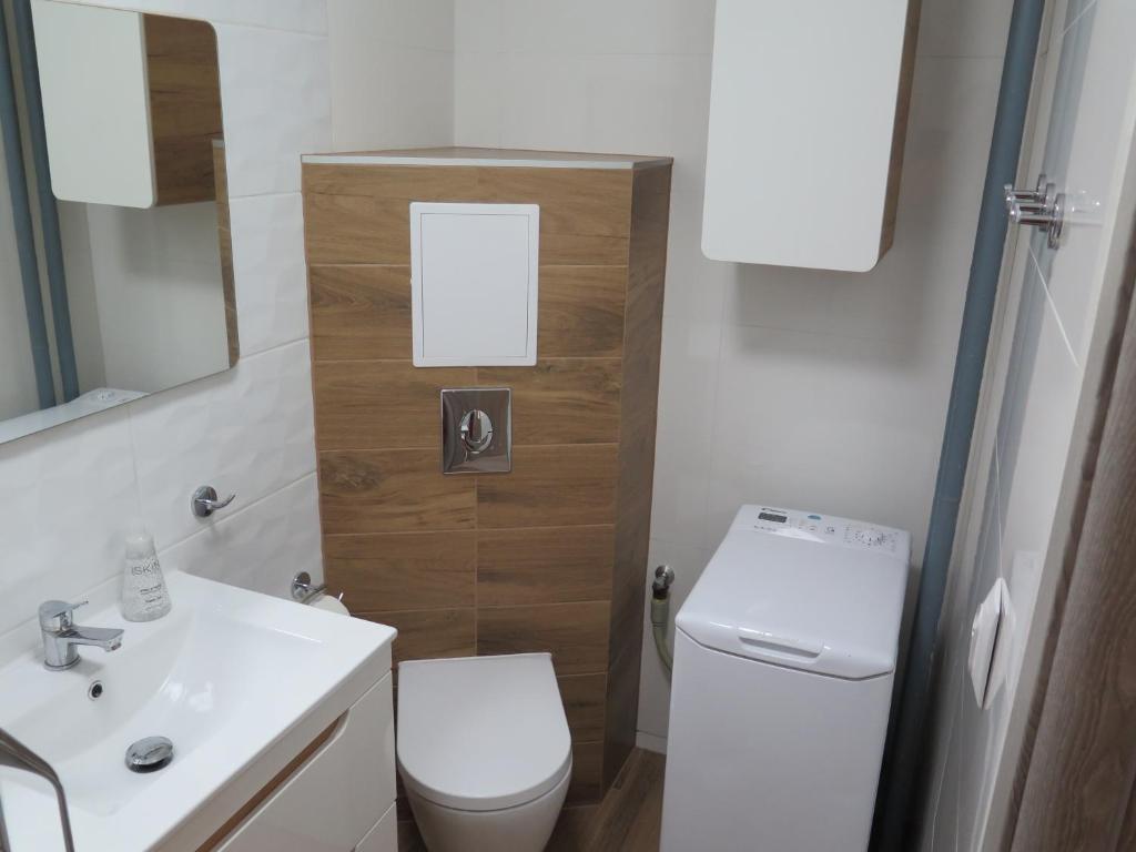 Kúpeľňa v ubytovaní Apartament Nadmorski Piastowska 66