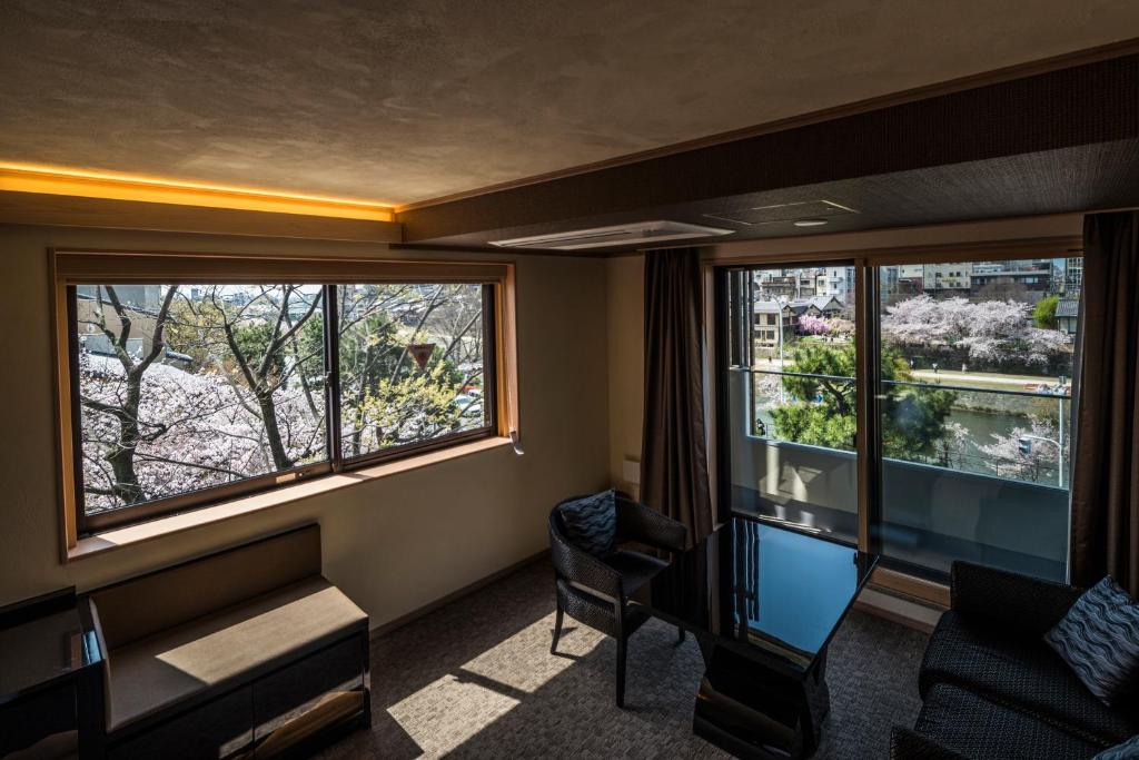 Posezení v ubytování Hotel Alza Kyoto