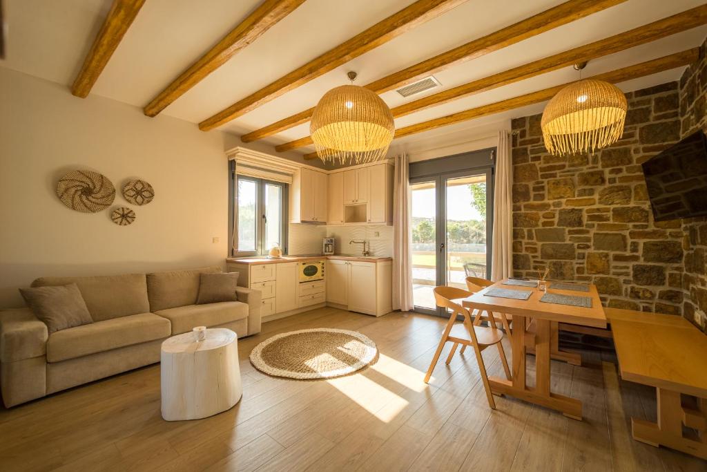 Posedenie v ubytovaní Aphrodite Stone Apartments