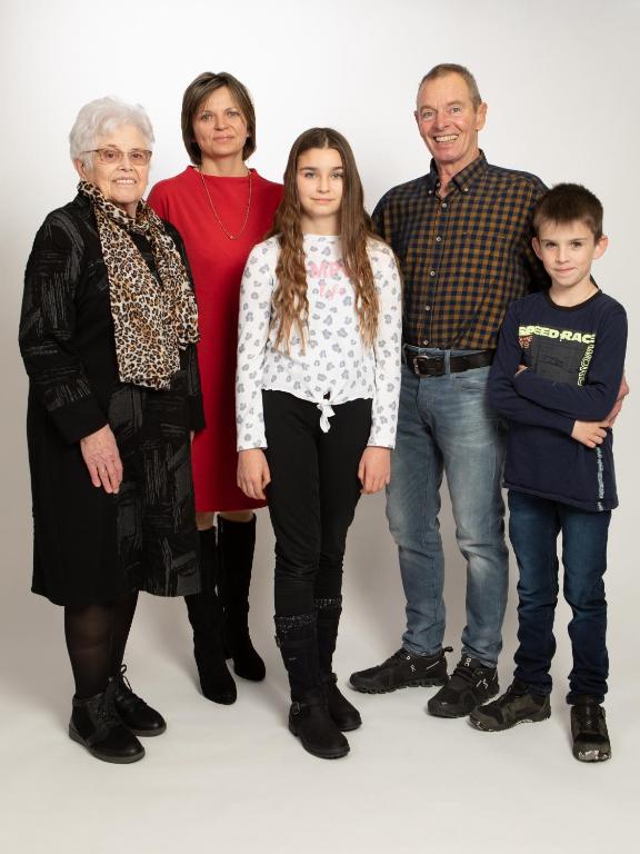 Rodina v ubytování Gasthof Hirschen