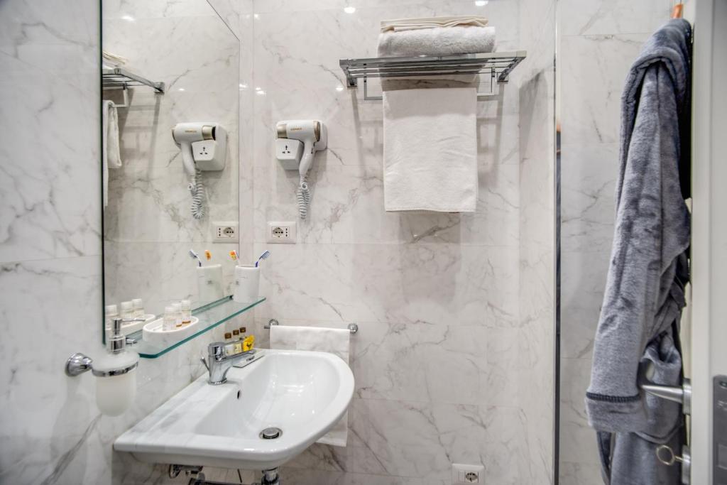 Koupelna v ubytování Hotel San Silvestro