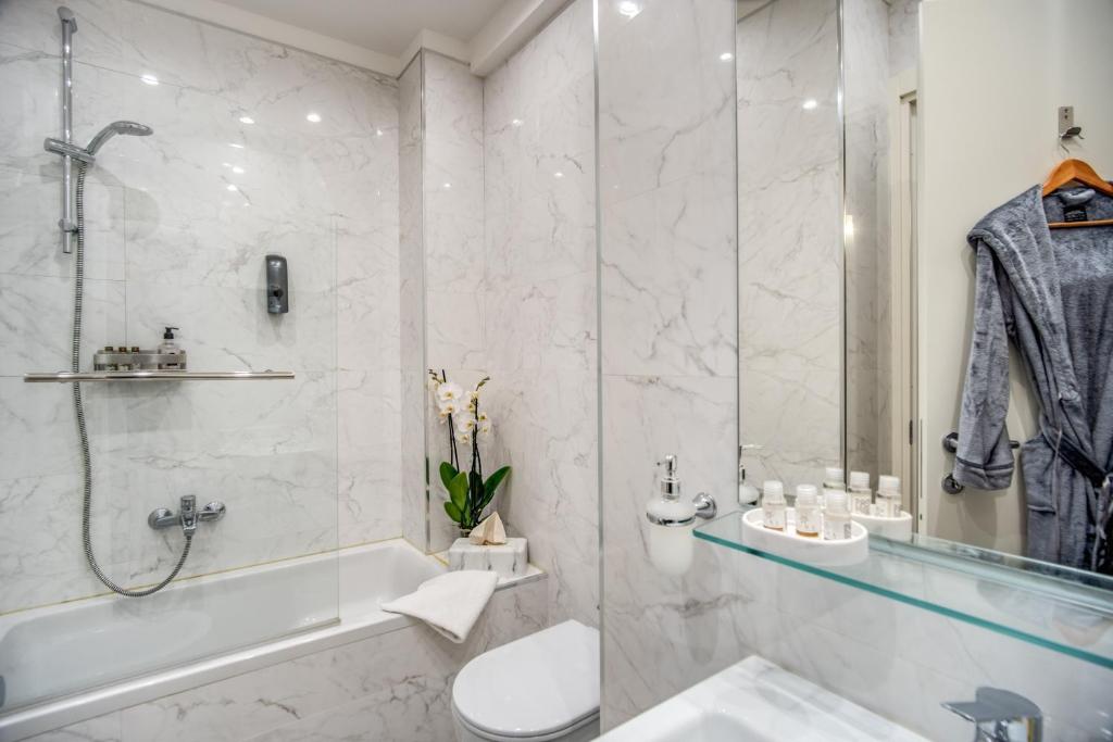 Koupelna v ubytování Hotel San Silvestro