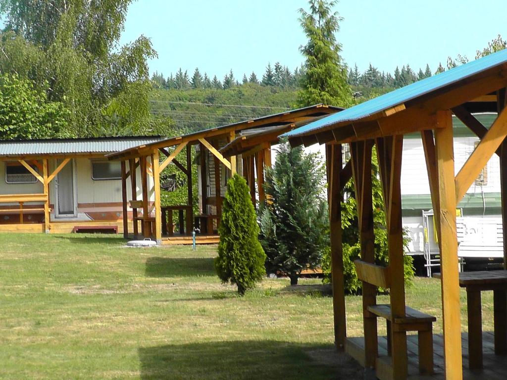 Zahrada ubytování NOCLEG WYSPA WOLIN