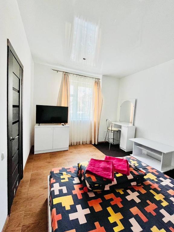 Телевизор и/или развлекательный центр в Lemberg Relax House