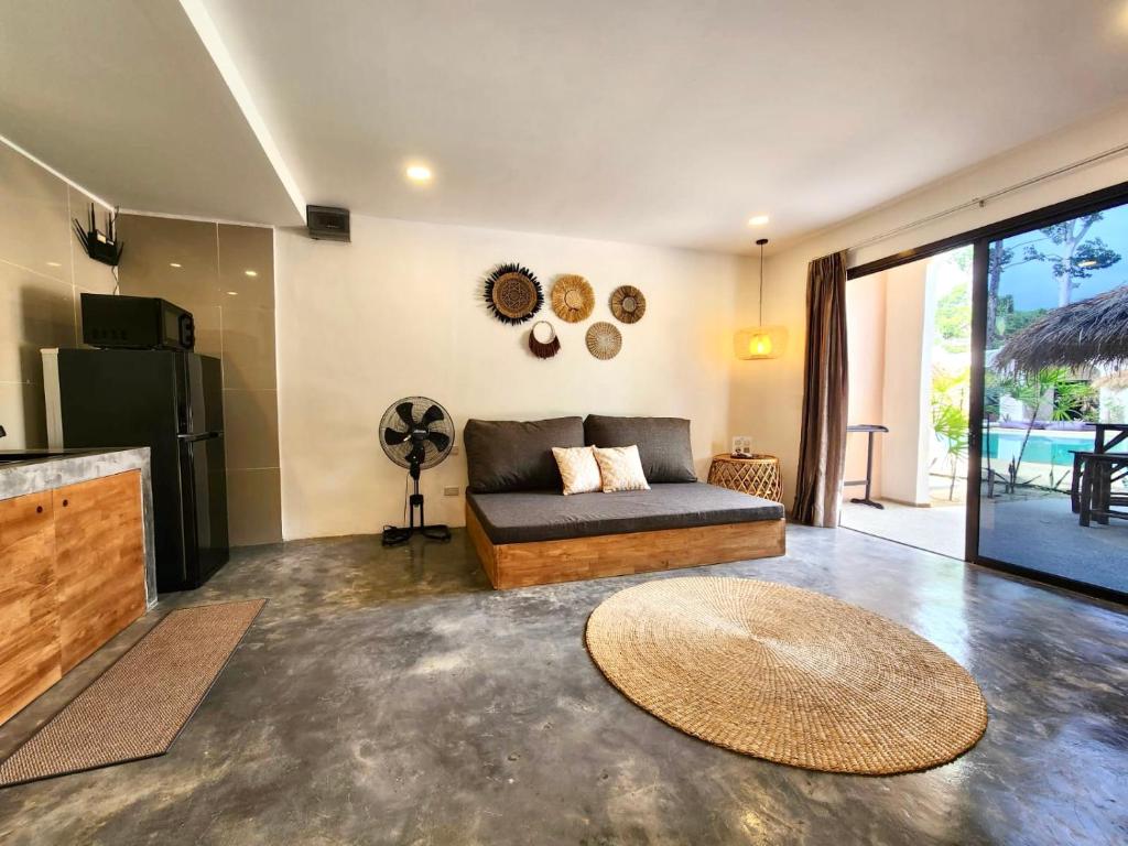 Posezení v ubytování Zibá Home Suites