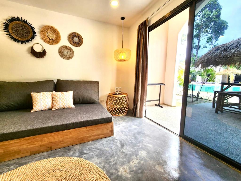 Posezení v ubytování Zibá Home Suites