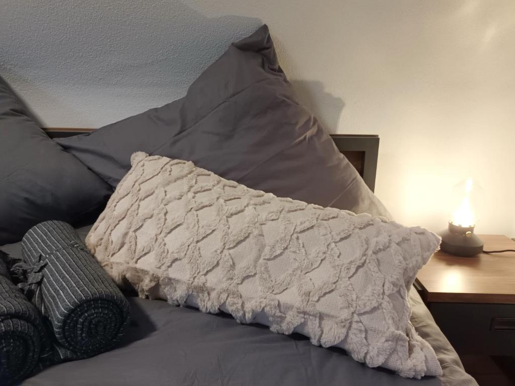 Postel nebo postele na pokoji v ubytování Lachberg9