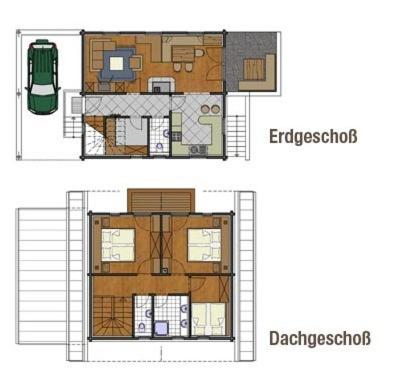 The floor plan of Achenseer Hüttendörfl