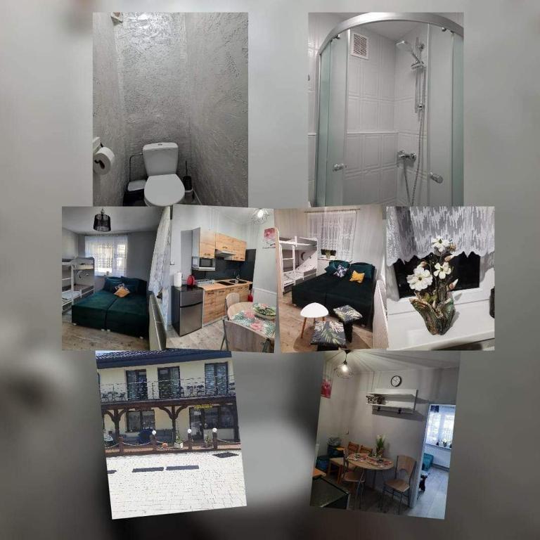 Kúpeľňa v ubytovaní Osiakówka