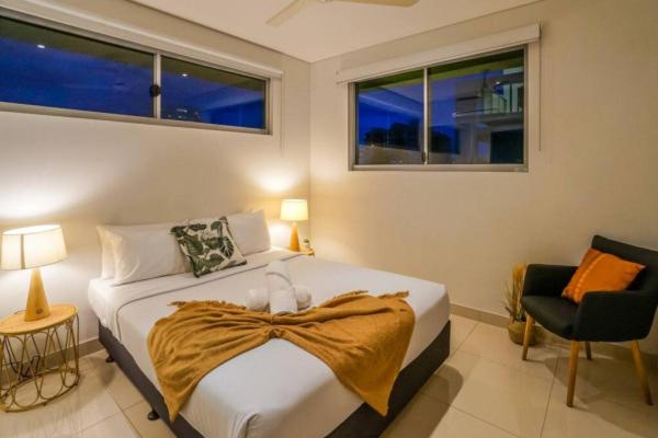 Letto o letti in una camera di ZEN CENTRAL Ambient 3BR Apt in the Heart of Darwin