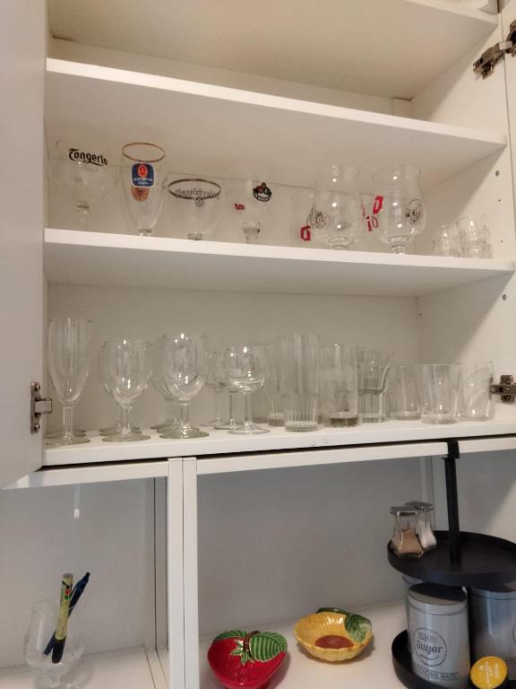 Kuchyň nebo kuchyňský kout v ubytování Zen'Ny