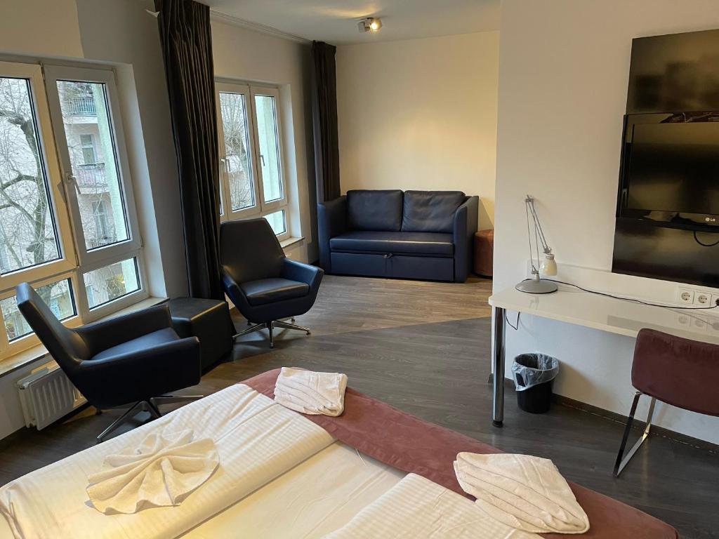 Posezení v ubytování ALFA Hotel