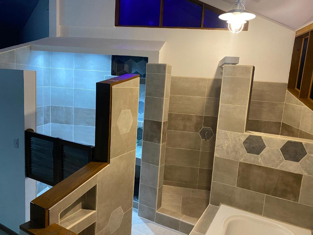 Koupelna v ubytování Casa Aba Matapalo