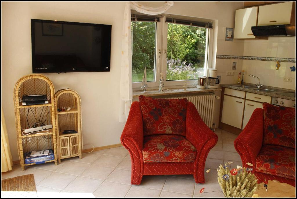 Kuchyň nebo kuchyňský kout v ubytování Ferienwohnung Fohrmann