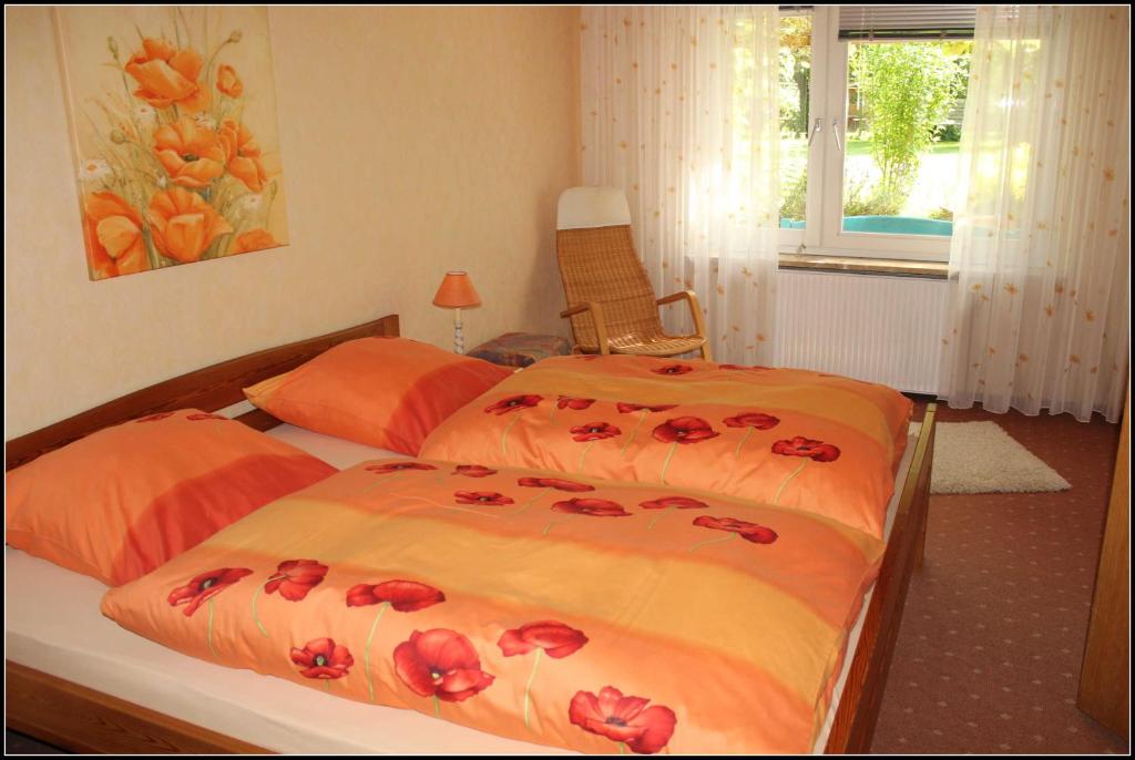 Postel nebo postele na pokoji v ubytování Ferienwohnung Fohrmann