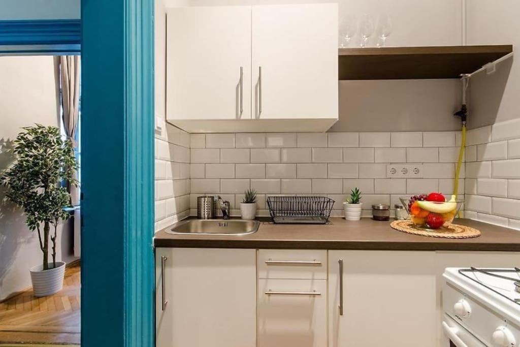 Kuchyňa alebo kuchynka v ubytovaní Blue Lotus Apartment T50