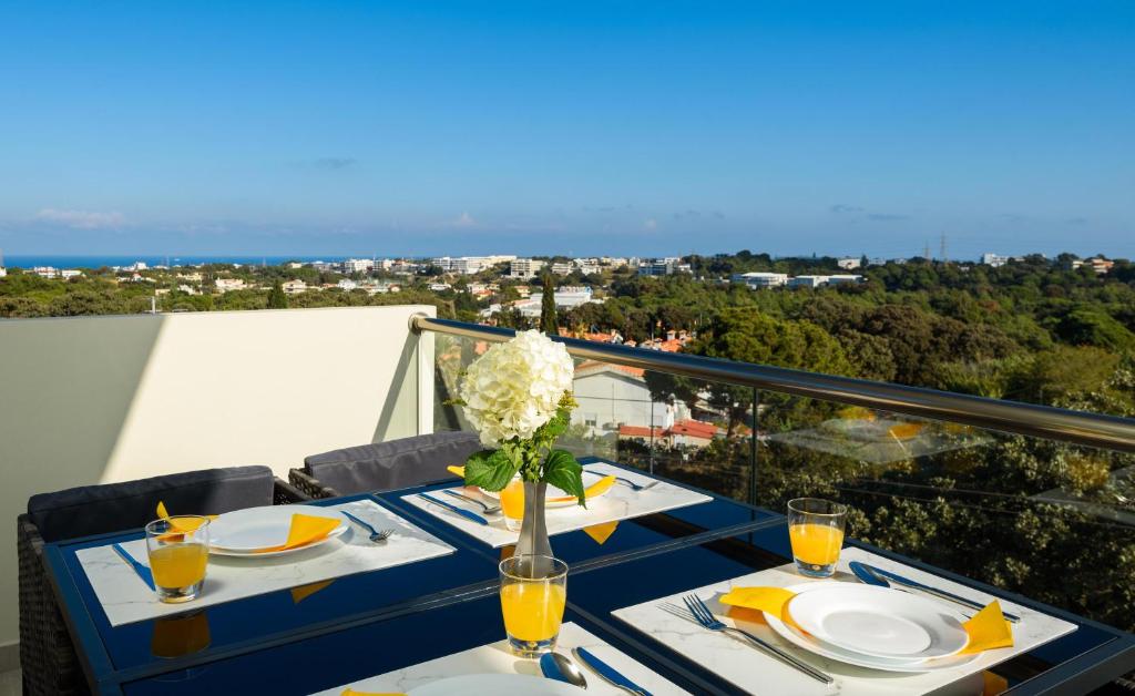 Balkon lub taras w obiekcie Panorama Luxury Penthouse