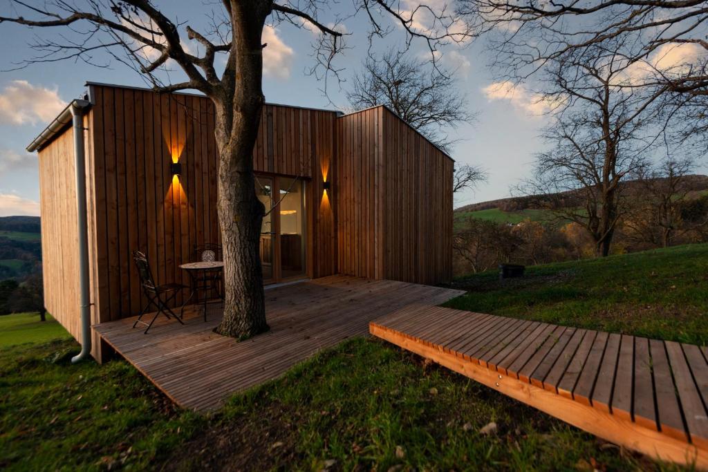 Zahrada ubytování Ein Elsbeer Chalet Mitten in der Natur