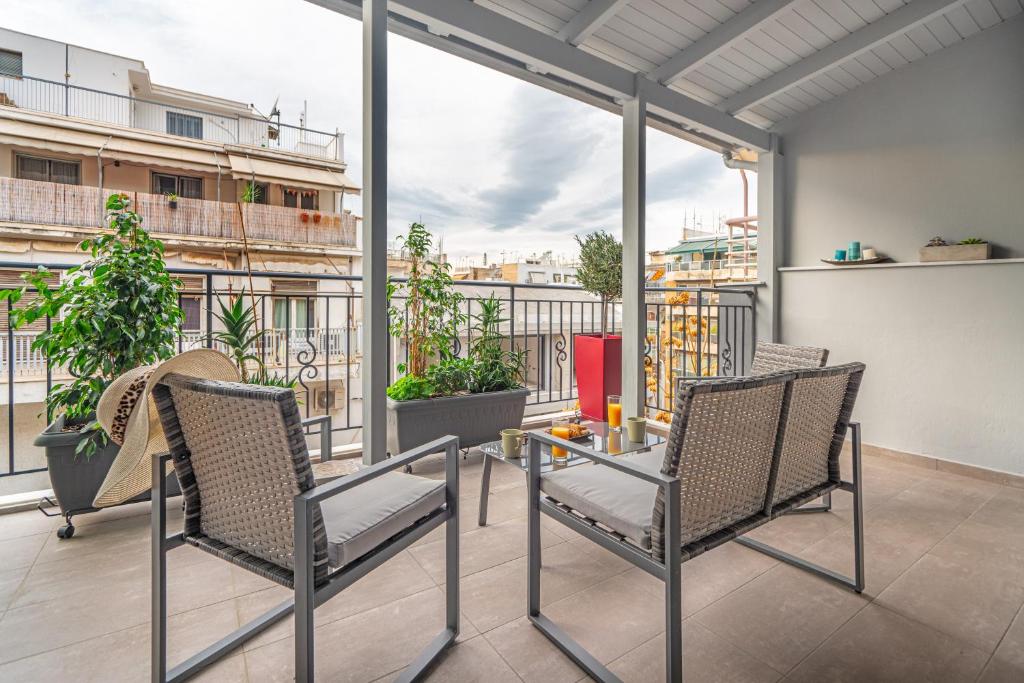 A balcony or terrace at Exarchia House Project