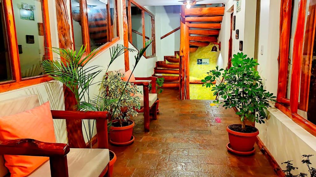 Posezení v ubytování Hotel Maderanegra By Huasicama