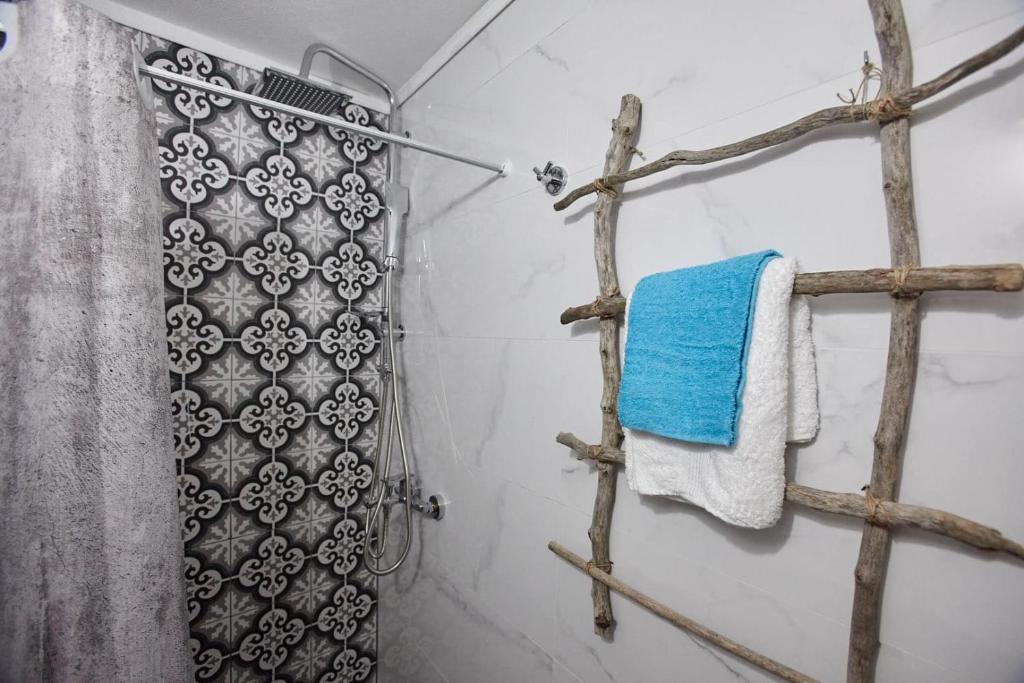 Koupelna v ubytování Kadmilos suites Samothraki