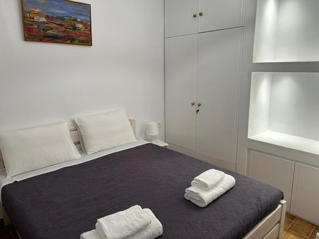Posteľ alebo postele v izbe v ubytovaní Sole Mykonos