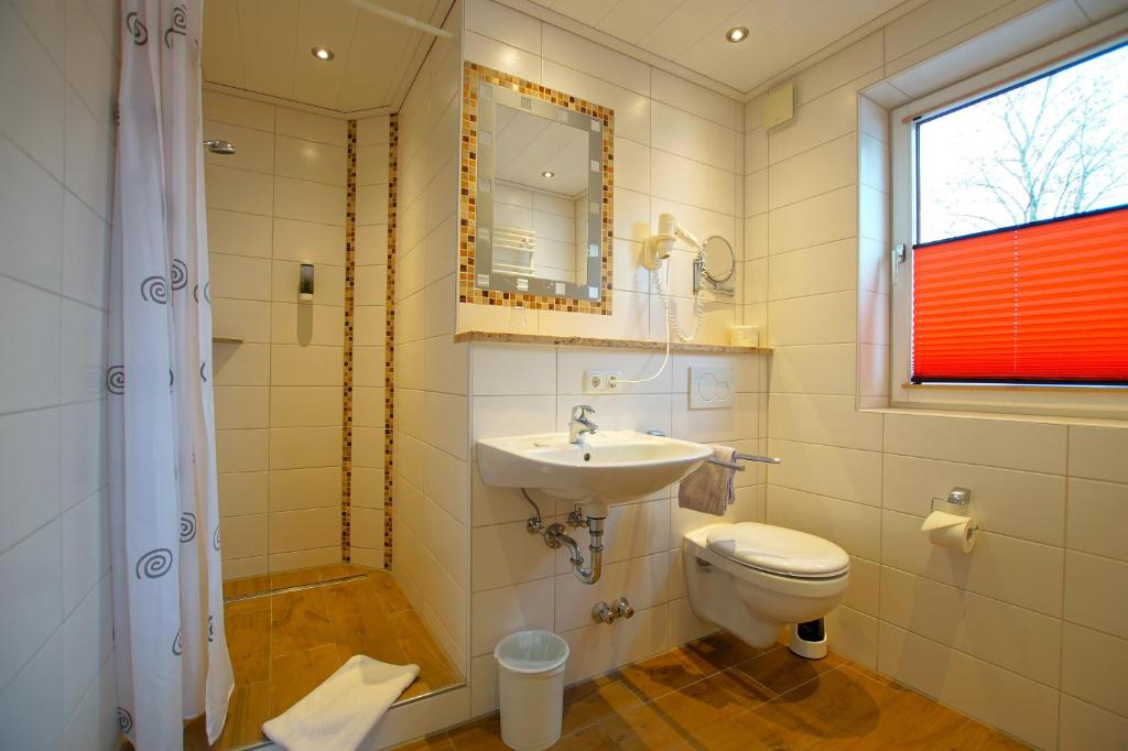 Koupelna v ubytování Hotel Waldmann