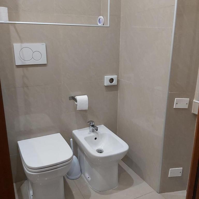 Koupelna v ubytování Hotel Convertini
