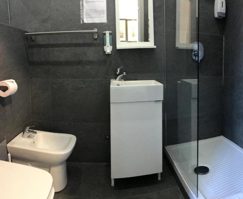 Koupelna v ubytování Hotel Convertini