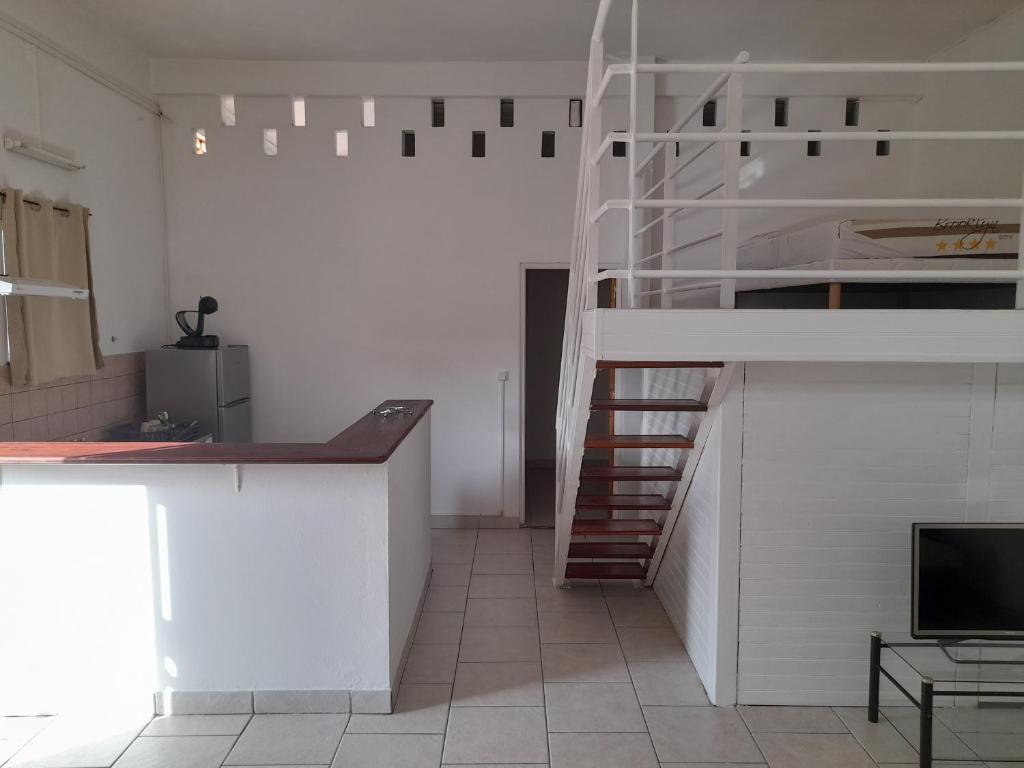 Kuchyň nebo kuchyňský kout v ubytování Appartement Mezzanine