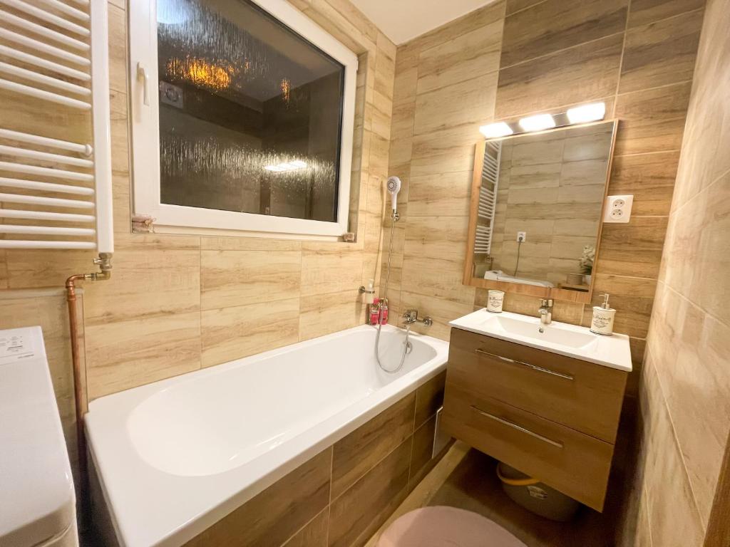 Koupelna v ubytování Apartman Anita